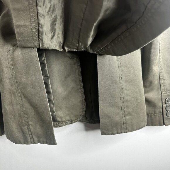 H&M Blazer Jacket Womens 6 Embroidered Western Pockets Utility Military Gorpcore - Picture 12 of 15